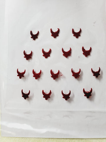 Chanadrakor Bindi With Dot (Crescent shaped sticker kumkum)