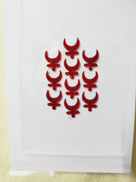 Chanadrakor Bindi With Dot (Crescent shaped sticker kumkum)