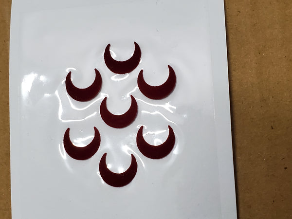 Chnadrakor Bindi (Crescent shaped sticker kumkum)
