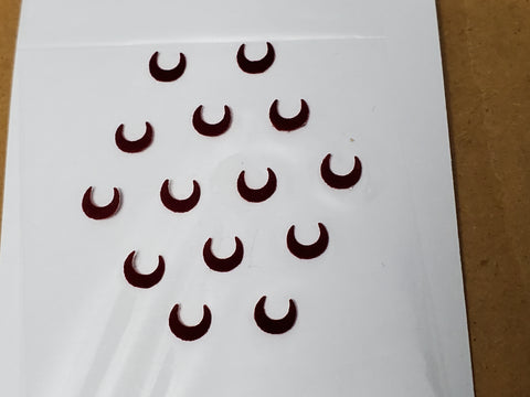 Chnadrakor Bindi (Crescent shaped sticker kumkum)