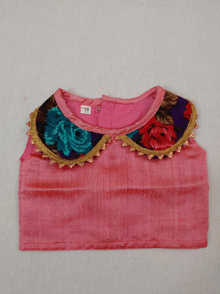 Silk Crop Top With Skirt