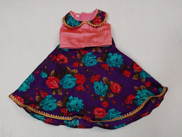 Silk Crop Top With Skirt