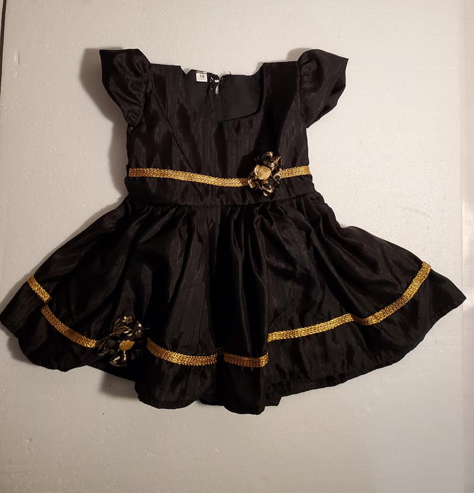 Butter silk frock