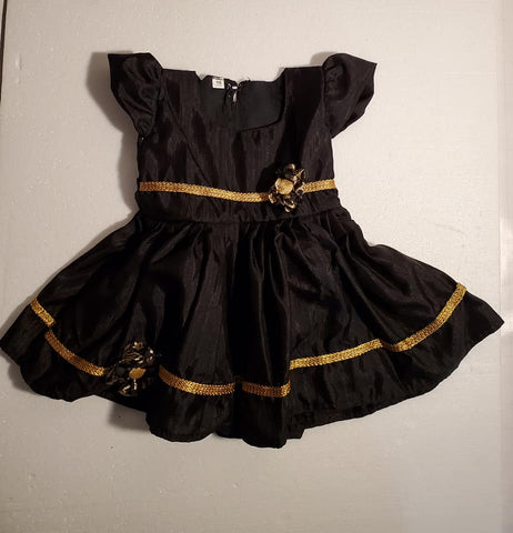 Butter silk frock