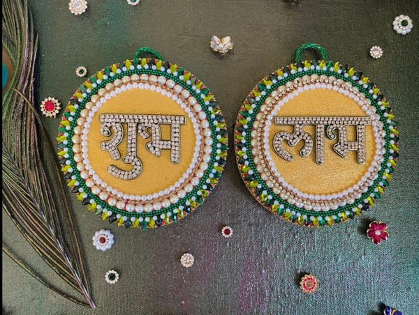 Shubha Laabh Festive décor wall piece