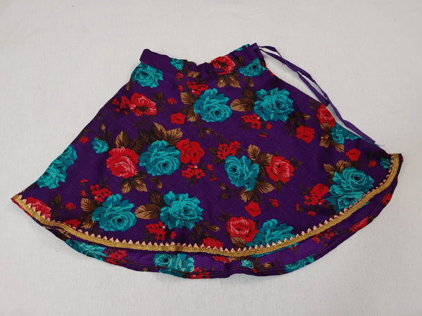 Silk Crop Top With Skirt